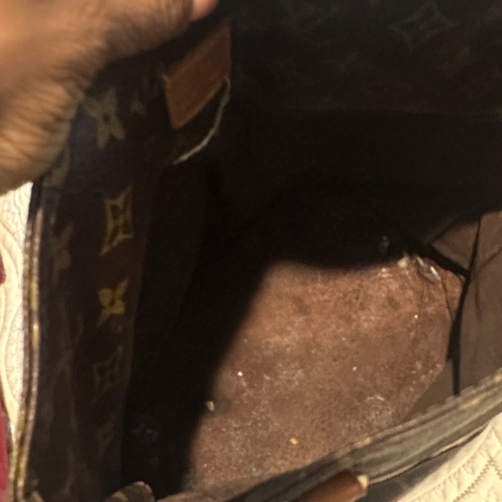 Louis Vuitton Monogram Canvas Brown and Tan Bucket Shoulder Bag - Picture 6 of 6